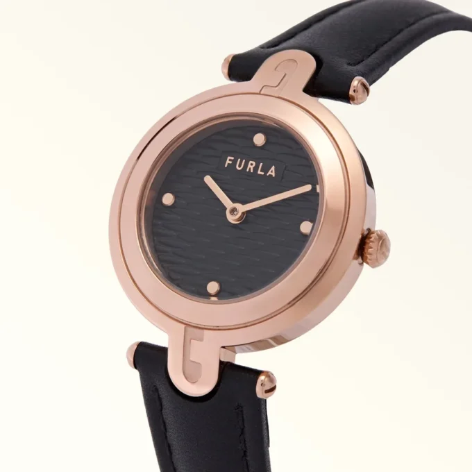 Furla Arch-Bar Uhr mit rundem Gehäuse